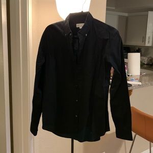 Gap Black Dress Shirt medium